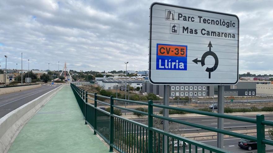 Carril bici que une el Parc Tecnològic con Paterna.