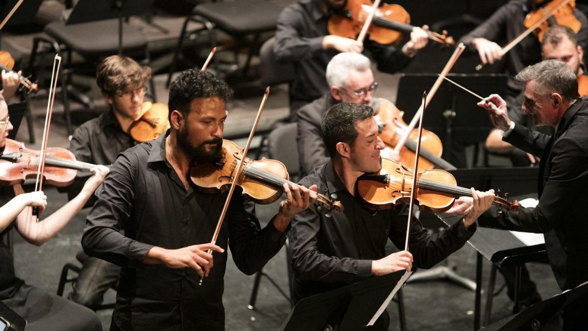 Un concierto de la Orquestra Simfònica Ciutat d’Eivissa en Can ventosa. | VICENT MARÍ