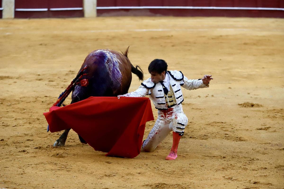 Un momento de la actuación de David Galán en La Malagueta Un momento de la actuación de David Galán en La Malagueta
