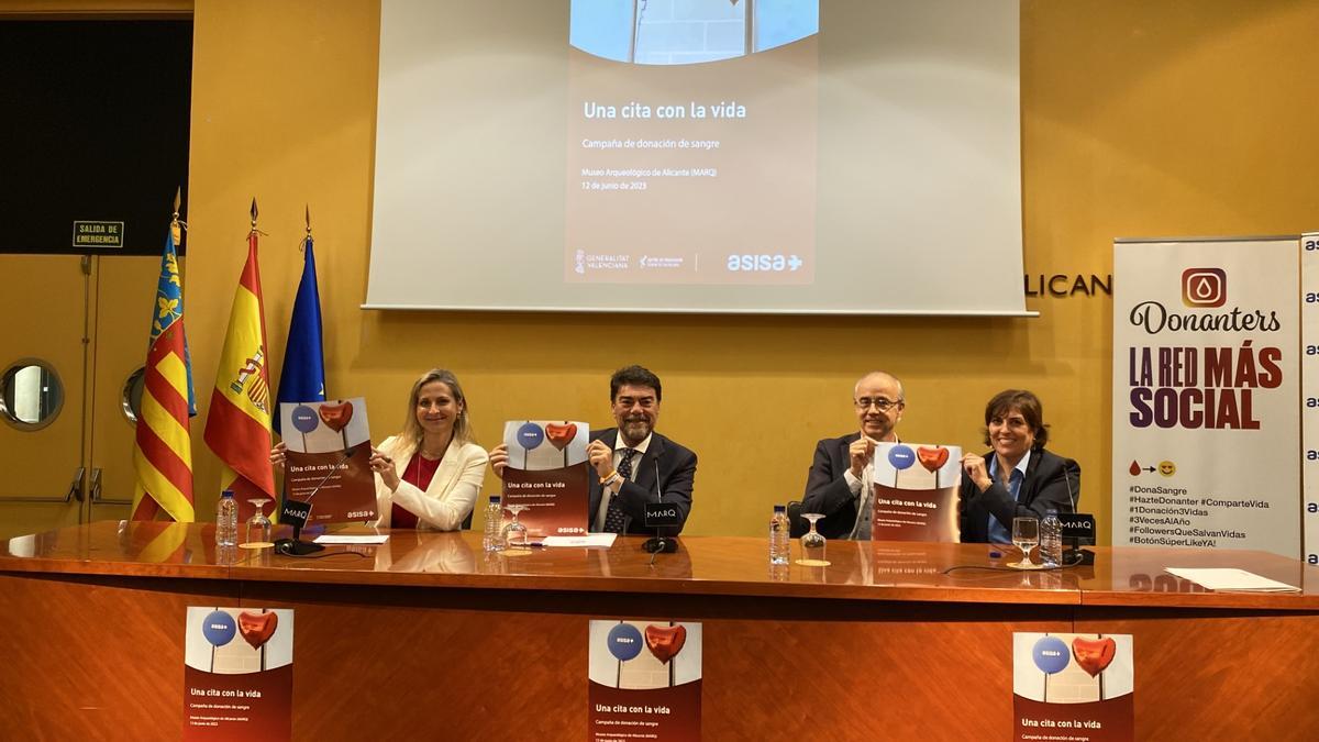 Presentación de la maratón de sangre &quot;Una cita con la vida&quot;, el lunes en el MARQ