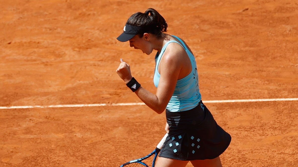 Muguruza, durante su debut en Madrid