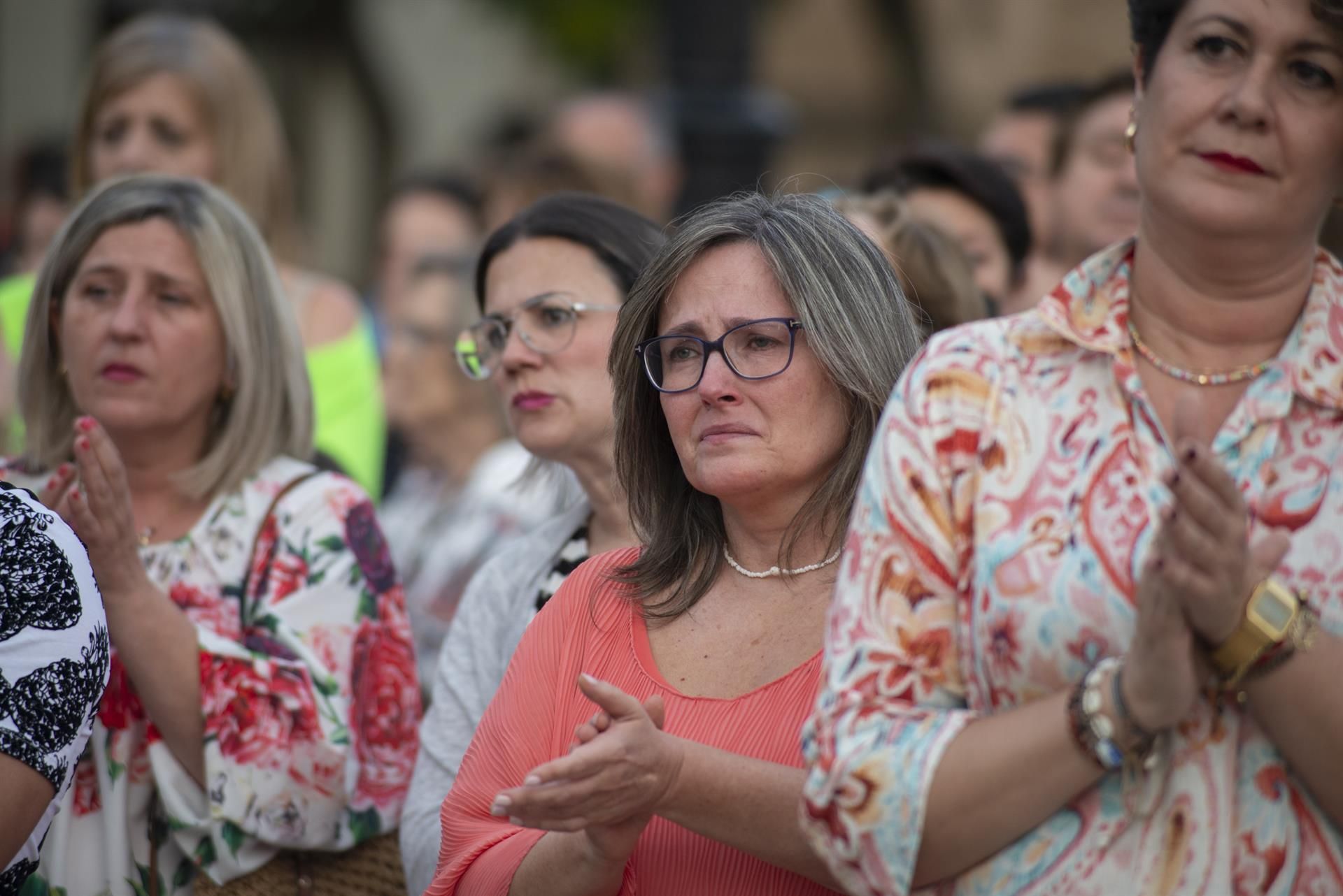 Concentración en repulsa del asesinato de Luisa María en Tomelloso (Ciudad Real)