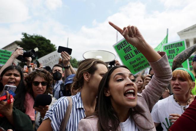 United States Supreme Court overturns the landmark Roe v Wade abortion decision