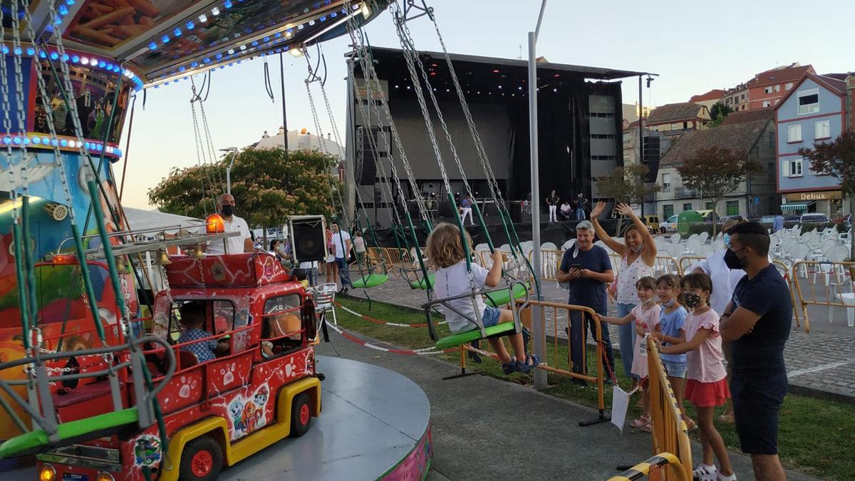 Vecinos de Moaña en las fiestas del Carmen de esta semana