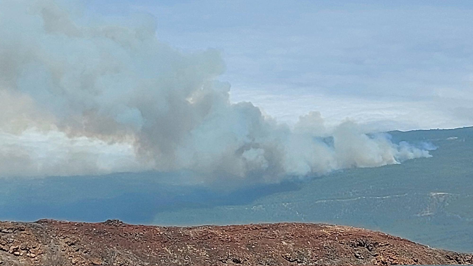 Incendio forestal en Tenerife