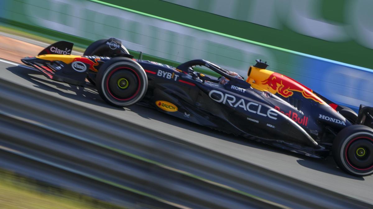 Max Verstappen, en el circuito de Zandvoort.