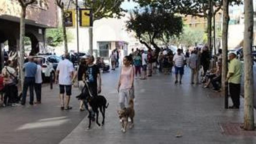 Zona on va tenir lloc una baralla multitudinària diumenge al matí