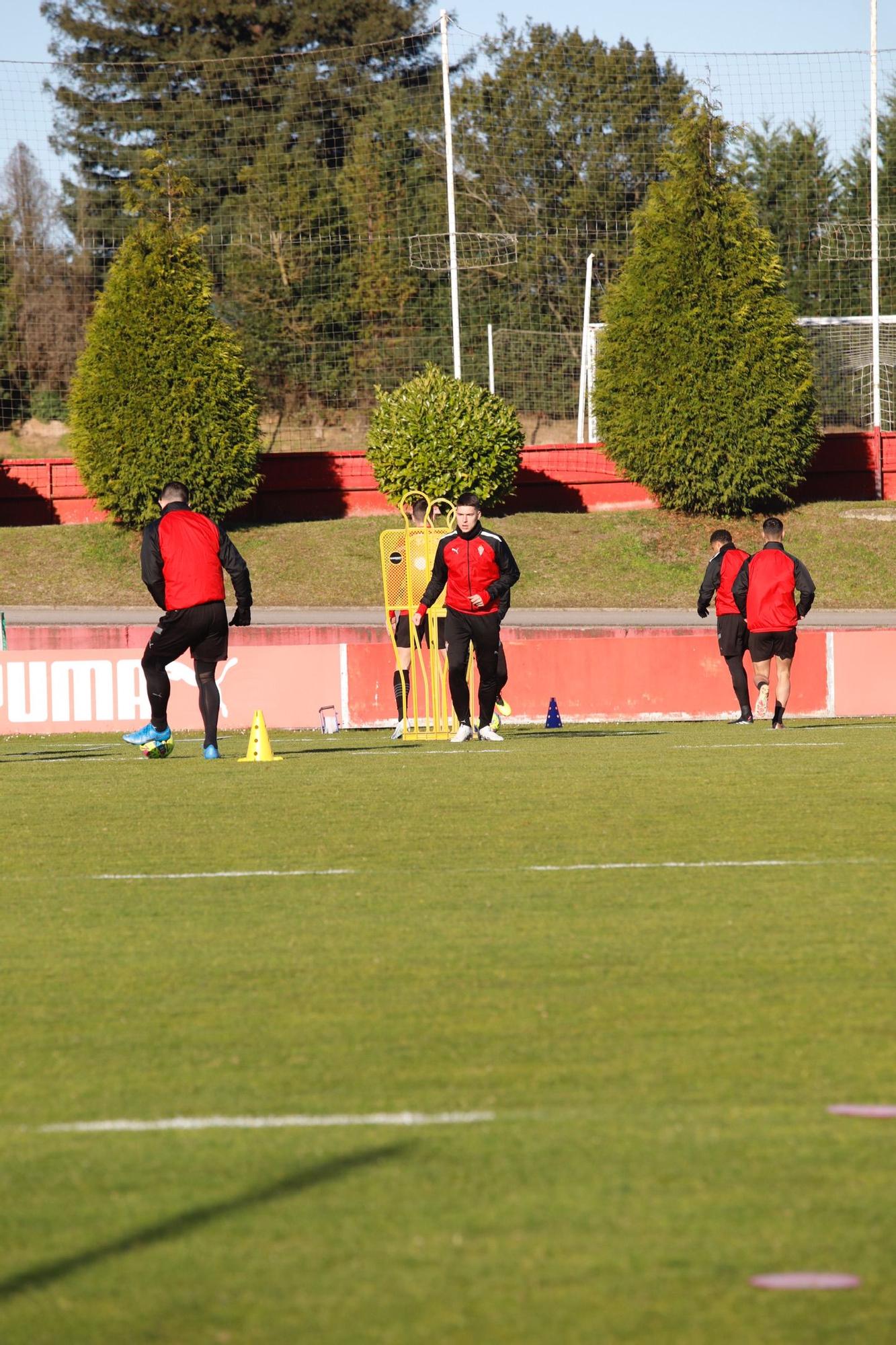 EN IMÁGENES: Así fue el entrenamiento del Sporting