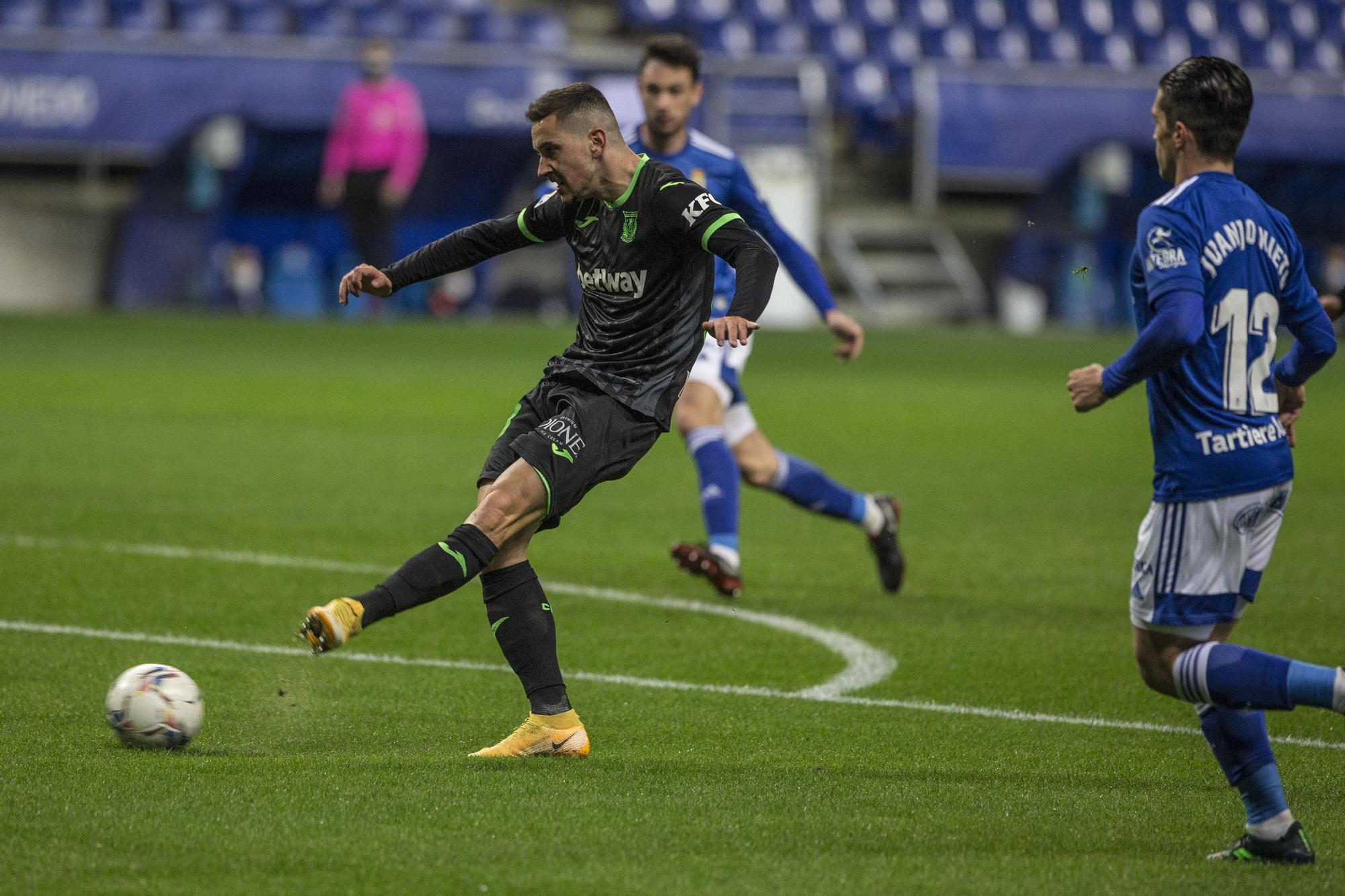 El partido del Real Oviedo ante el Leganés, en imágenes