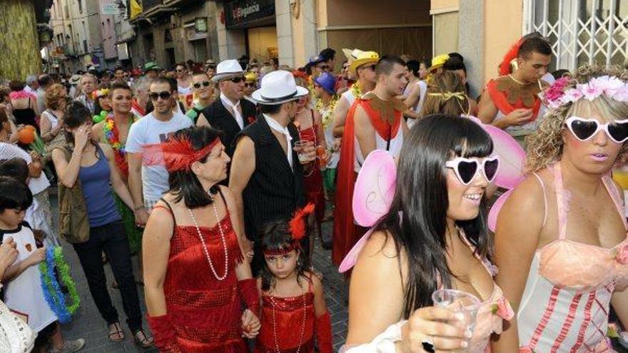 Una imatge del darrer Carnaval d&#039;estiu de Sallent, el juliol del 2012