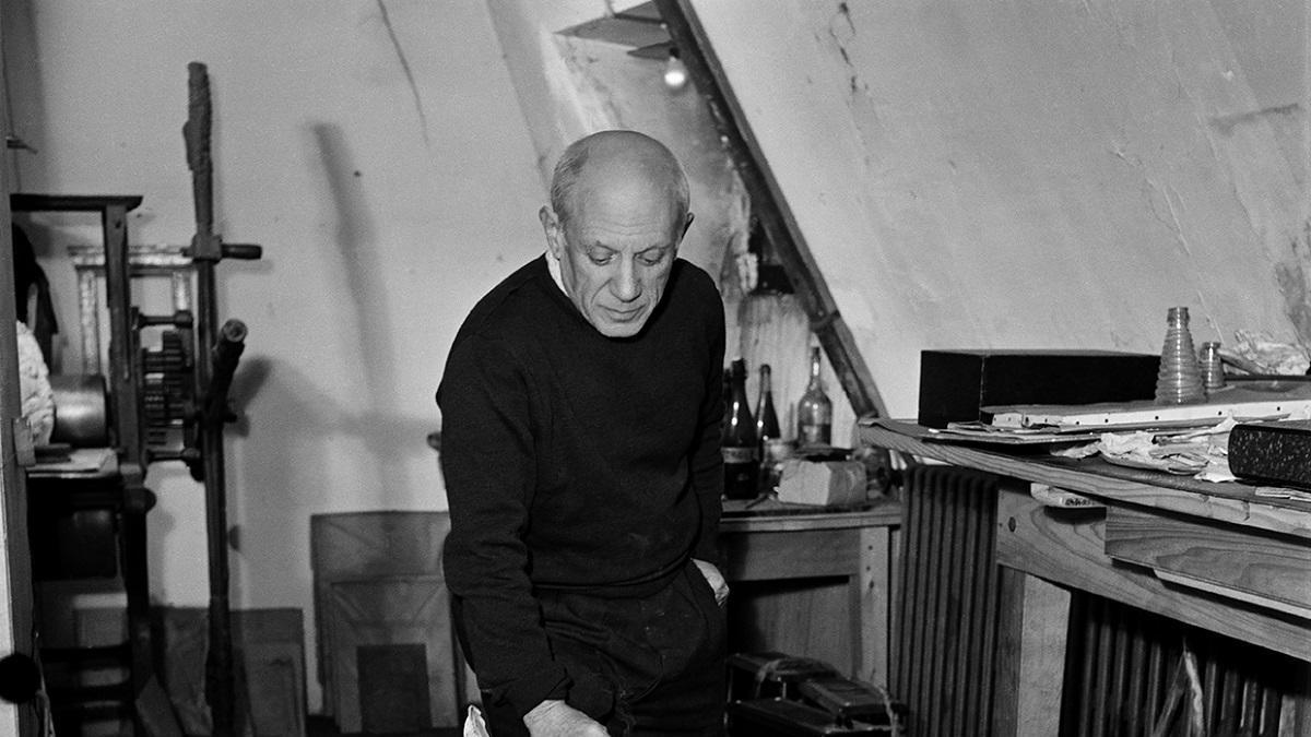 Picasso con Jamais, de Óscar Domínguez.