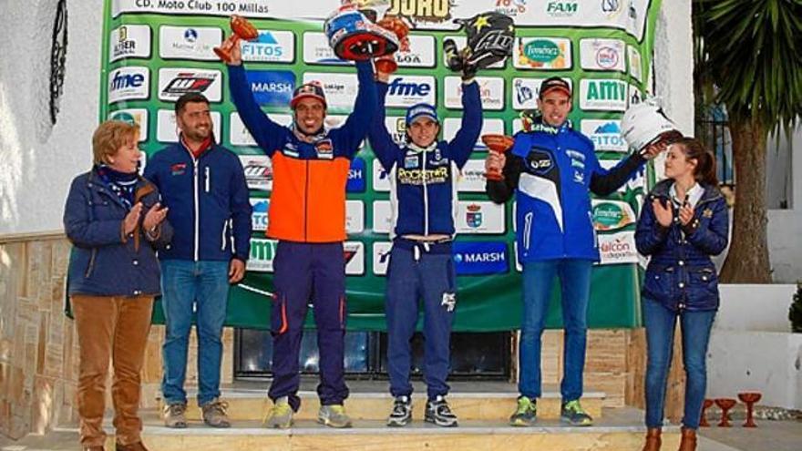 Podi enduro 1 amb Garcia (1r), Cervantes (2n) i Solà (3r)