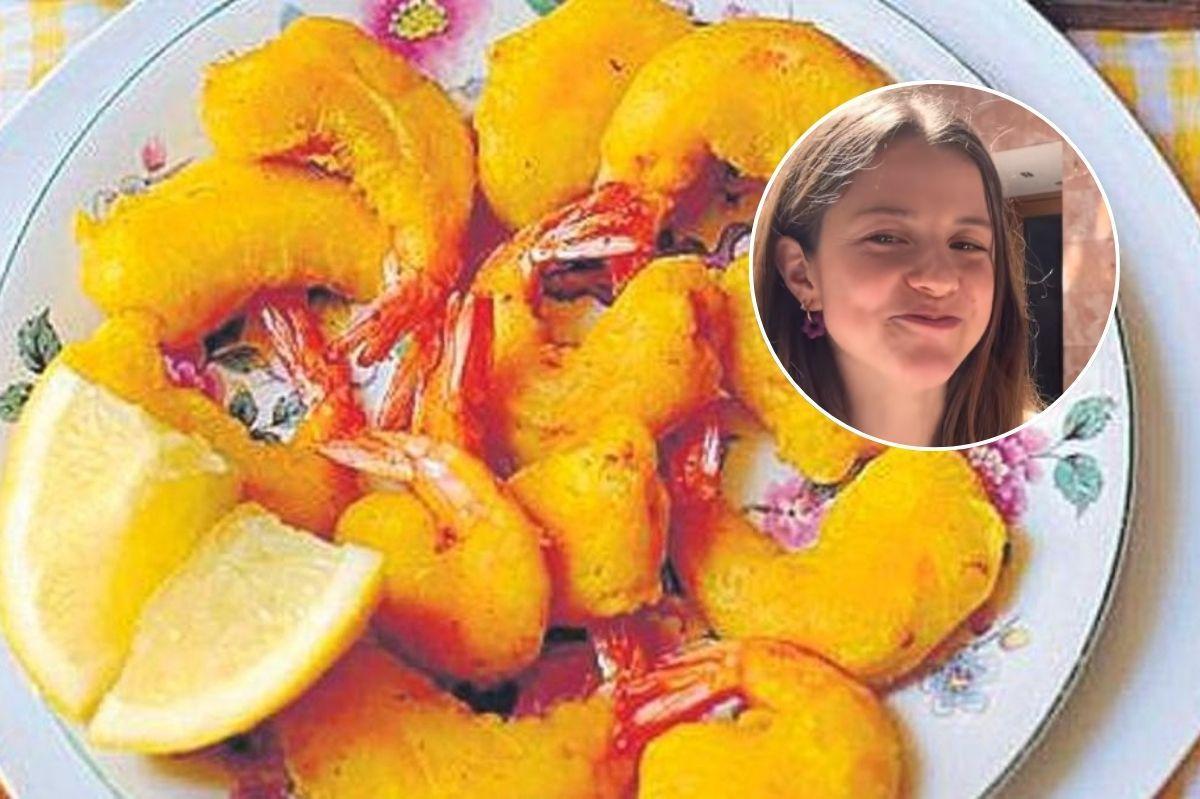 Plato de caballitos y footgrama del vídeo de Silvia Sánchez