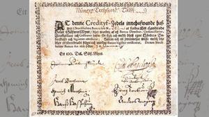 Billete emitido por el Banco de Estocolmo firmado por Johan Palmstruch.