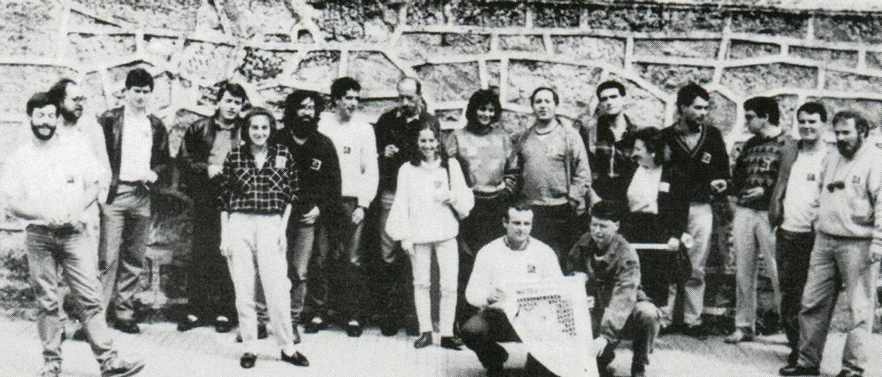 Candidatura de la Coordenadora Alternativa de Lalín (CAL), en 1987.