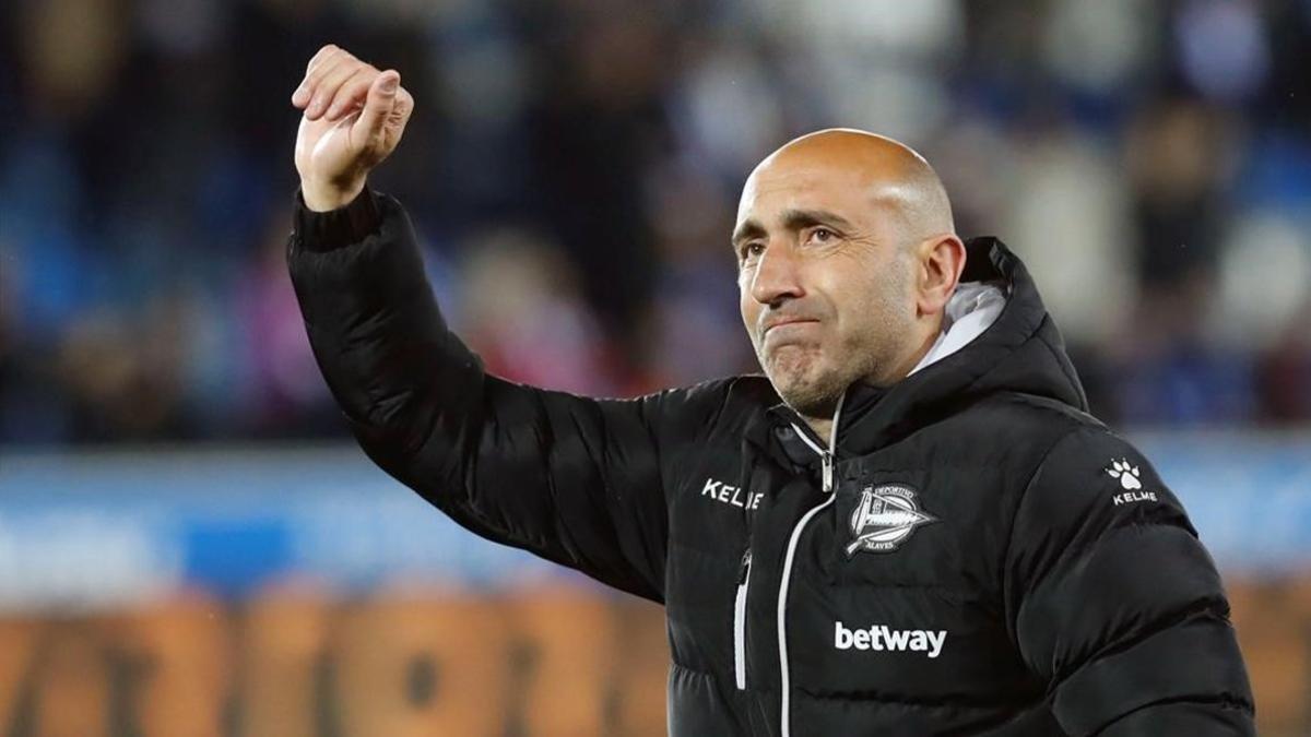 El 'Pitu' Abelardo, cuando era entrenador del Alavés.