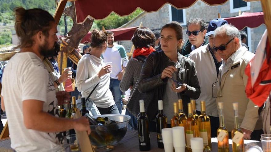 La novena feria de Estellencs, dedicada al vino y queso de la tierra, atrae notable interés