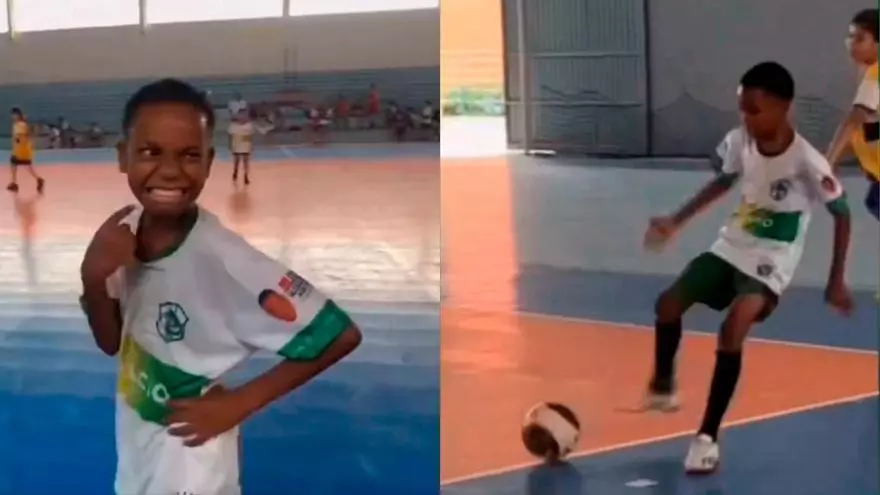 ¡Apunta muchas maneras! Atentos a los malabares de este niño con el balón...