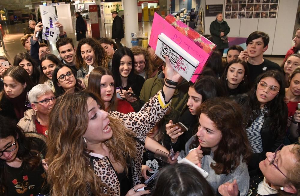 Miriam, coruñesa en ''OT'', recibida por sus fans en