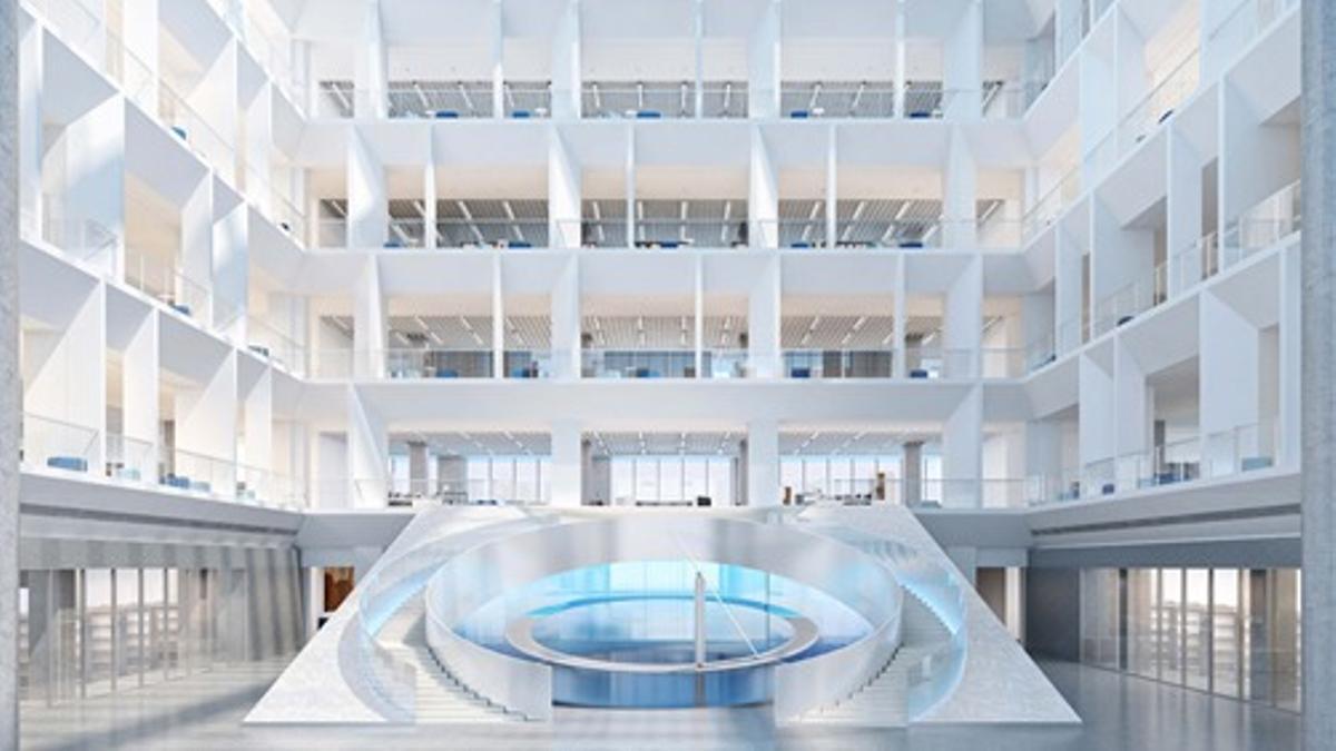 Interior del edificio chino de la UPV