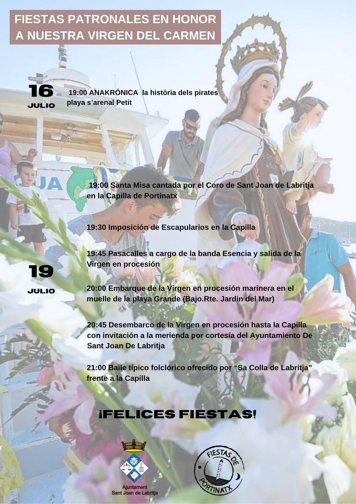 Portinatx celebra sus fiestas patronales 2026