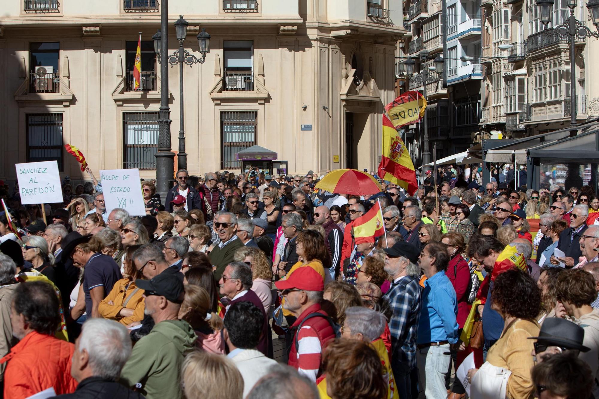 Protesta contra la amnistía en Cartagena