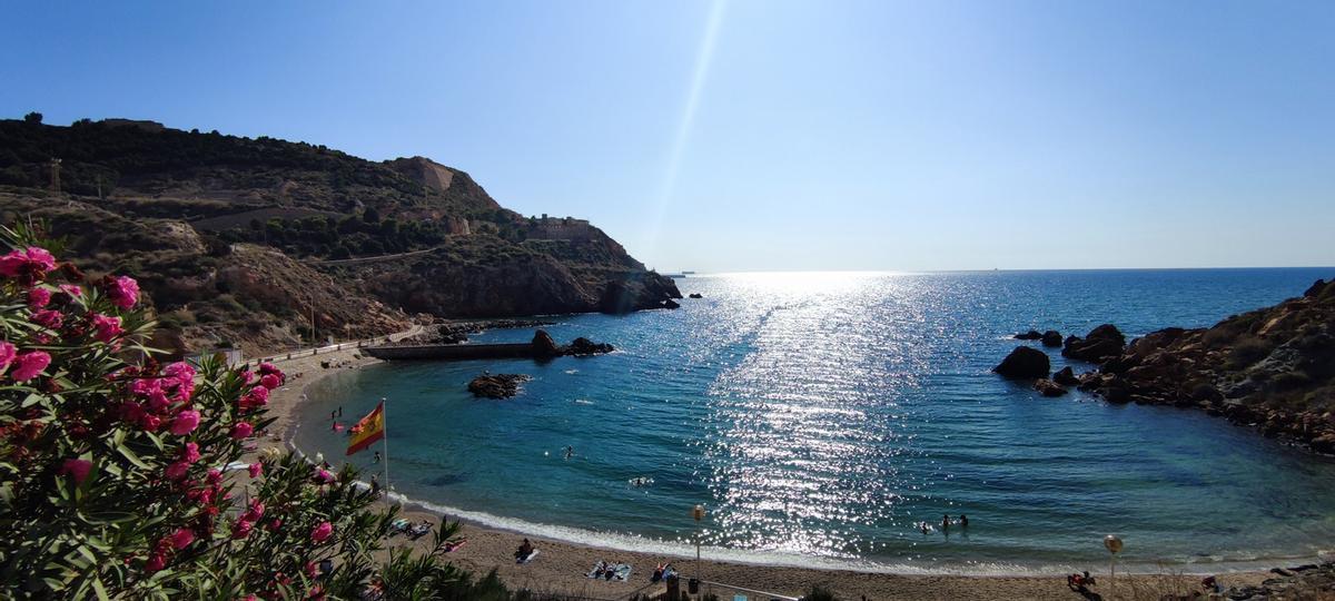 Playa de Cala Cortina. Cartagena, Murcia, España