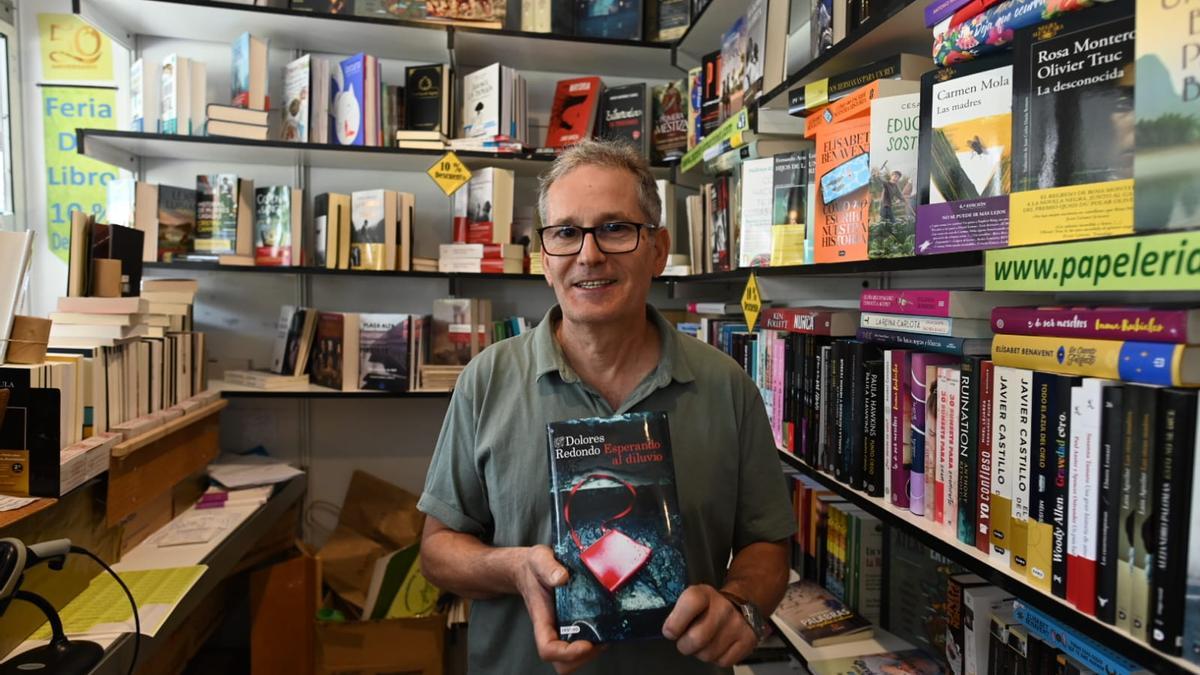 Manuel Martínez, de la librería Martínez de Badajoz.