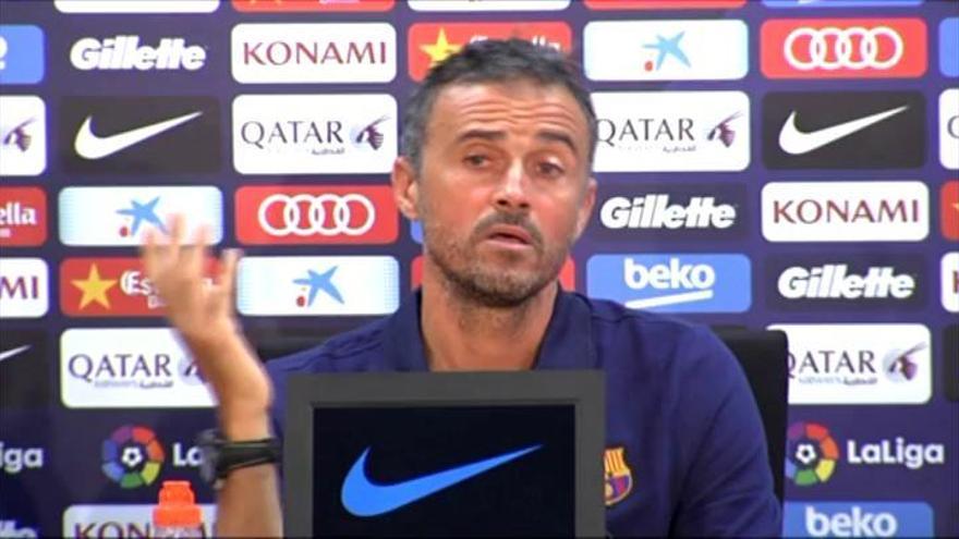 Luis Enrique sobre Paco Alcácer: &quot;Lo que le exijo yo lo está haciendo a las mil maravillas&quot;