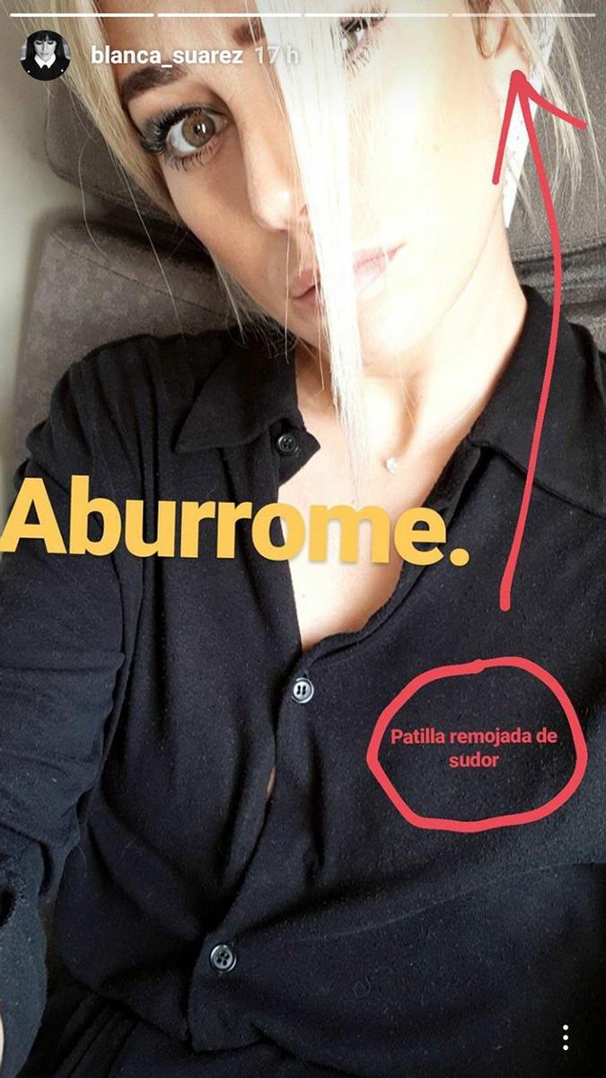 A Blanca Suárez le suda la patilla