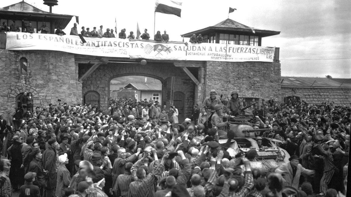 La liberación de Mauthausen, en el año 1945. | Boix / PIM
