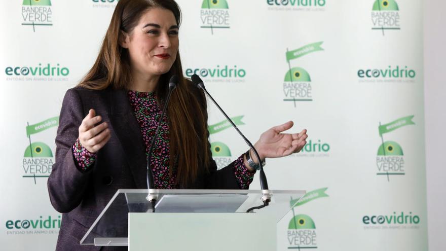 Mireia Mollà, ayer, durante su intervención en una jornada de Ecovidrio.