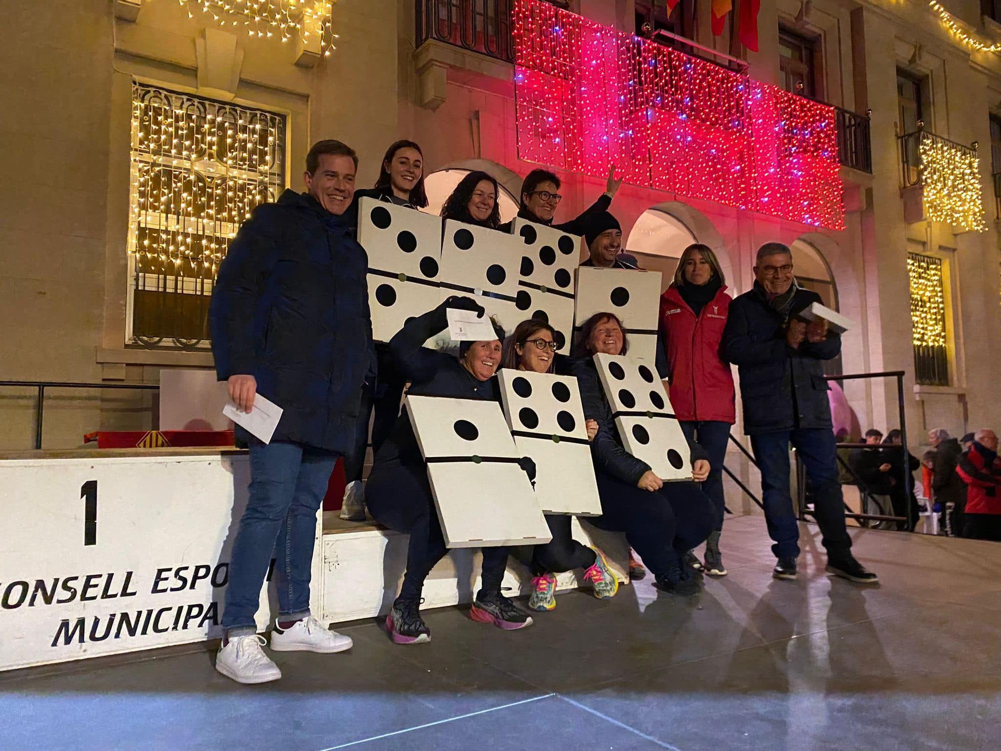 Medio millar de corredores en la San Silvestre solidaria de Xàtiva