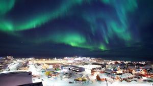 Una aurora boreal observada desde Nuuk, la capital de Groenlandia, en el 2009.