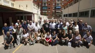 Más de medio siglo del colegio de Sagunt que aún conserva restos romanos