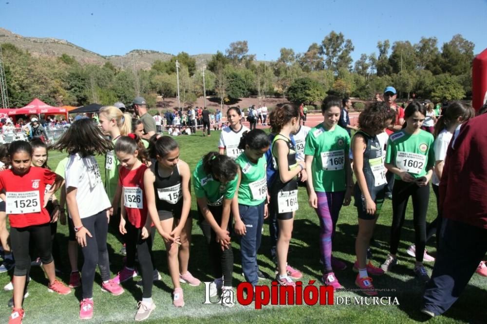 Final Cross Escolar de Lorca. Alevín femenino