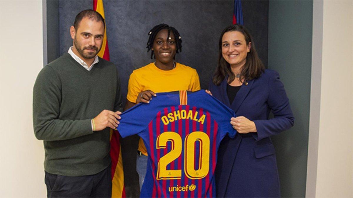 Oshoala, nueva jugadora del Barça