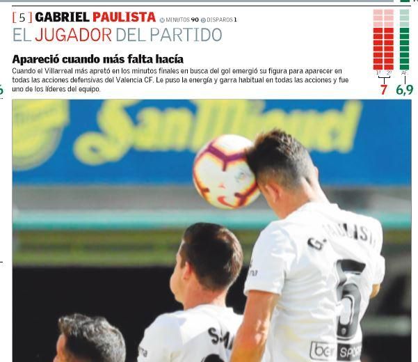 Gabriel Paulista, el jugador del partido