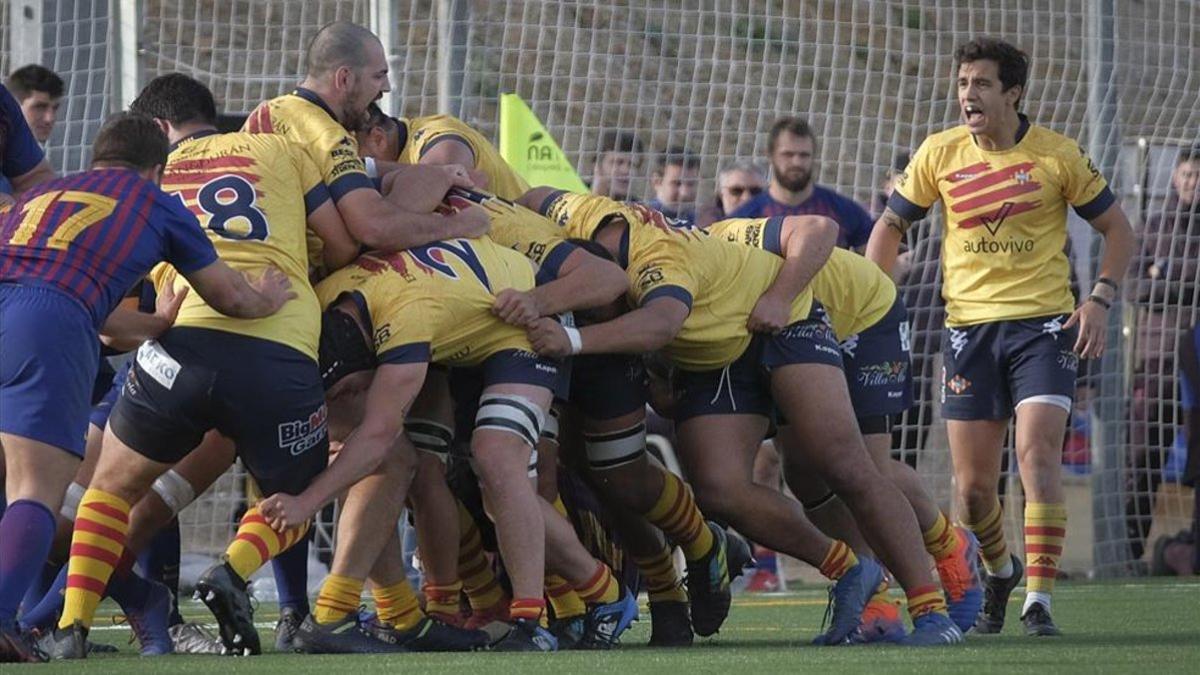 Partidazo de Barça Rugbi y la Santboiana en la Teixonera