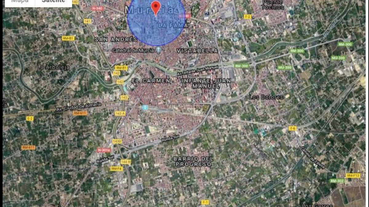 mapa de voto en las primarias de Ciudadanos en Murcia