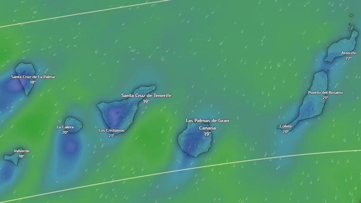 Pronóstico del tiempo de la Aemet en Canarias del 15 al 21 de febrero de 2026