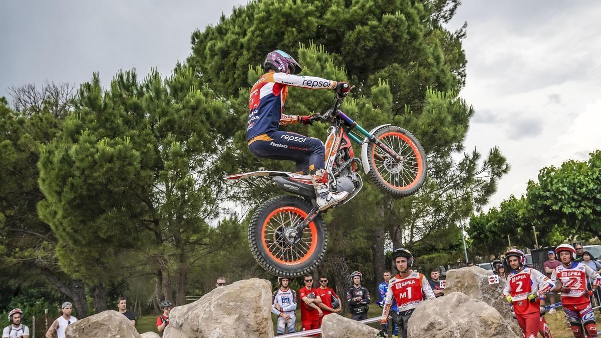 Gabriel Marcelli, en una de les zones de Gironella