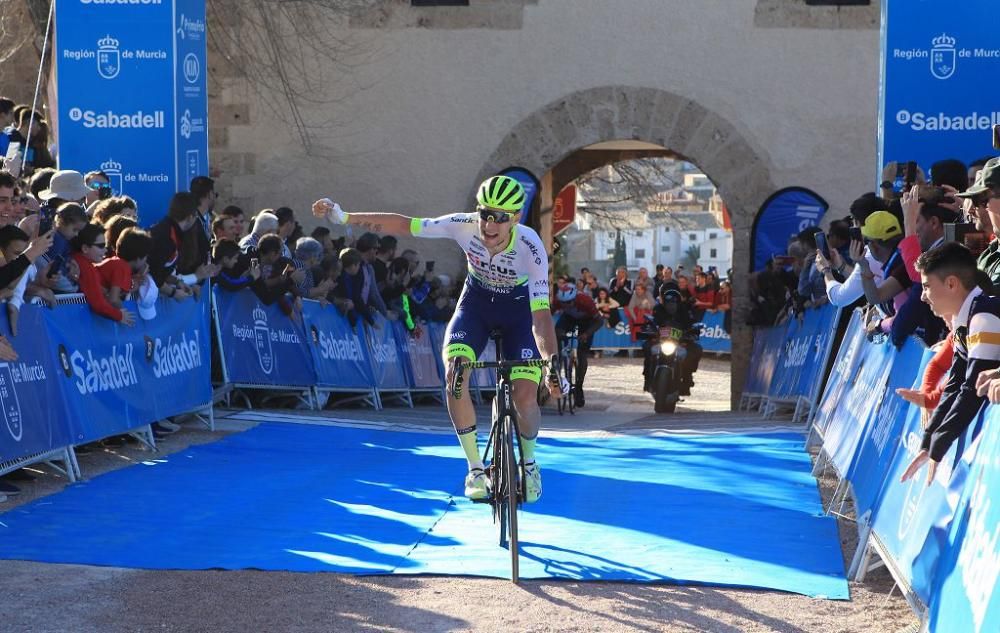 Primera etapa de la Vuelta Ciclista Murcia 2020: Llegada a Caravaca