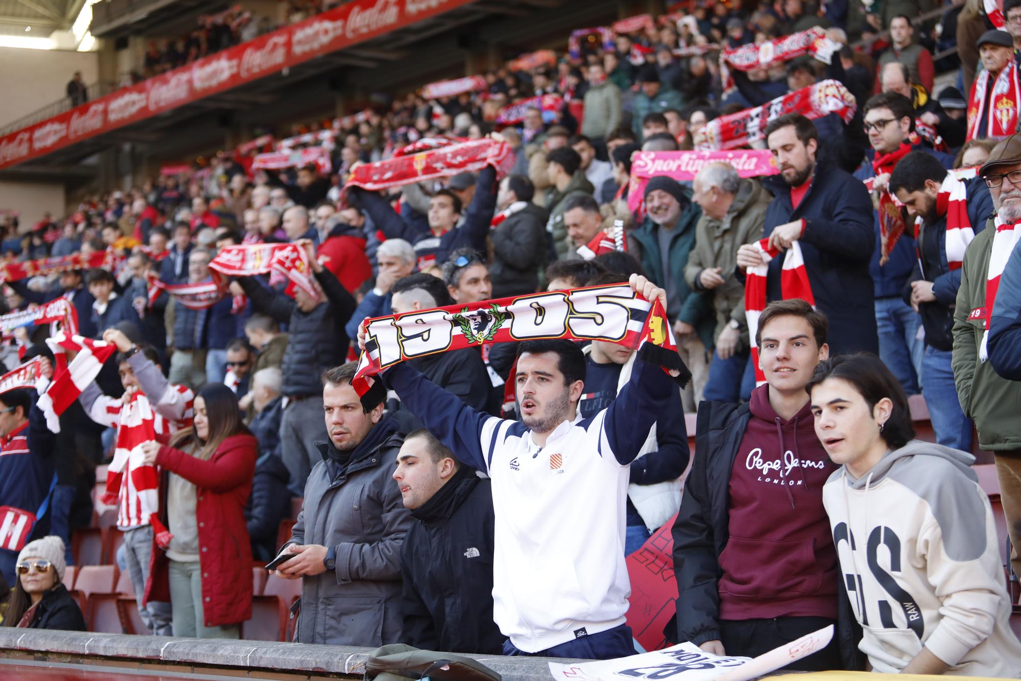 EN IMÁGENES: El encuentro entre el Sporting y el Real Zaragoza