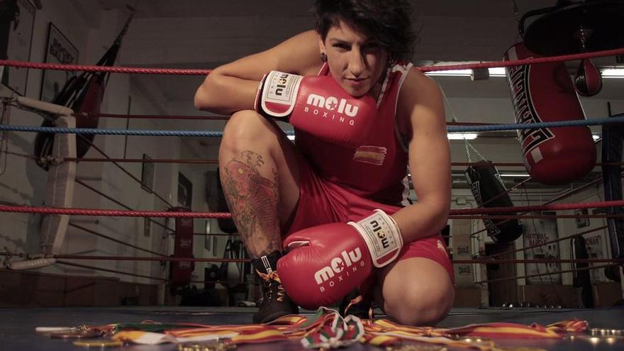 Imagen de la boxeadora Miriam Gutiérrez.