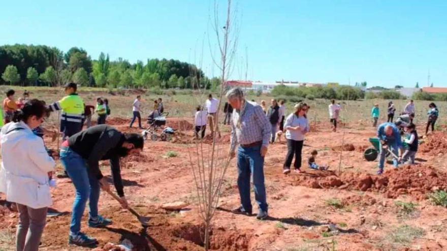 Imagen colgada en Twitter de supuestos vecinos voluntarios.