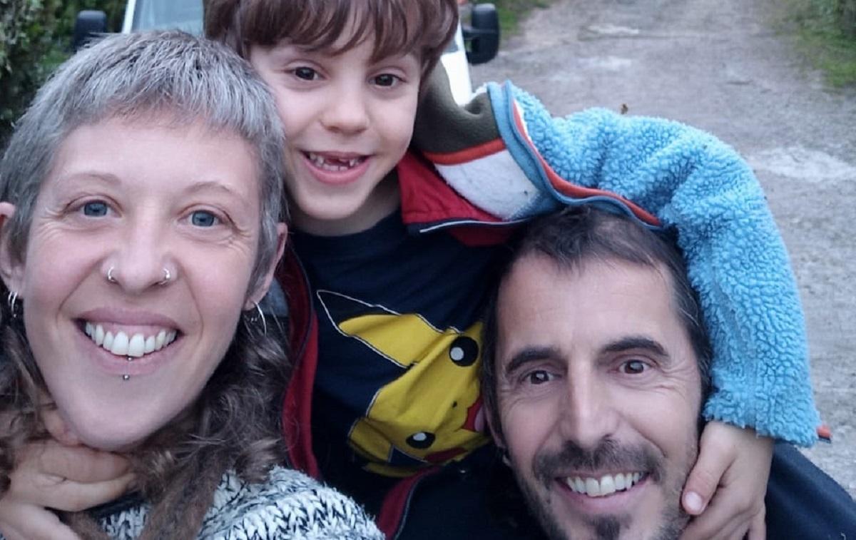 Un selfie de la familia De la Torre, vecinos de A Fraga, en Ourense