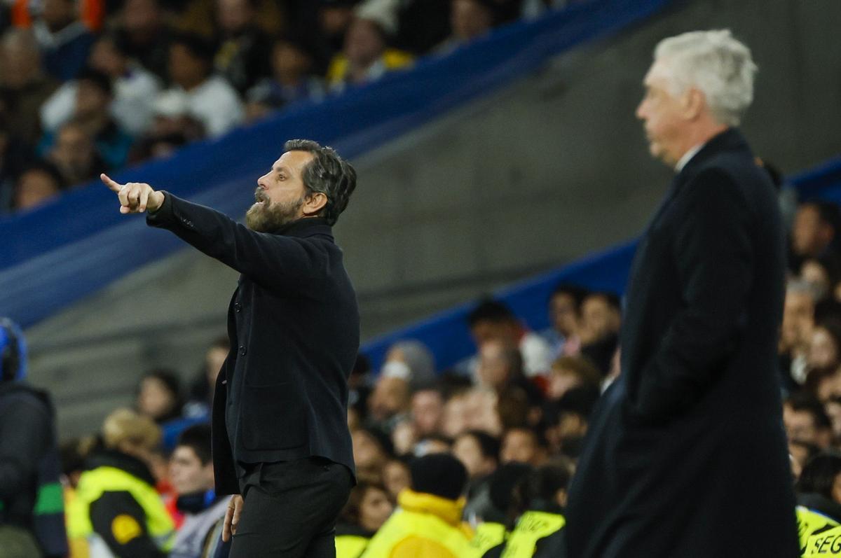 Quique Sánchez Flores, durante el Real Madrid-Sevilla.