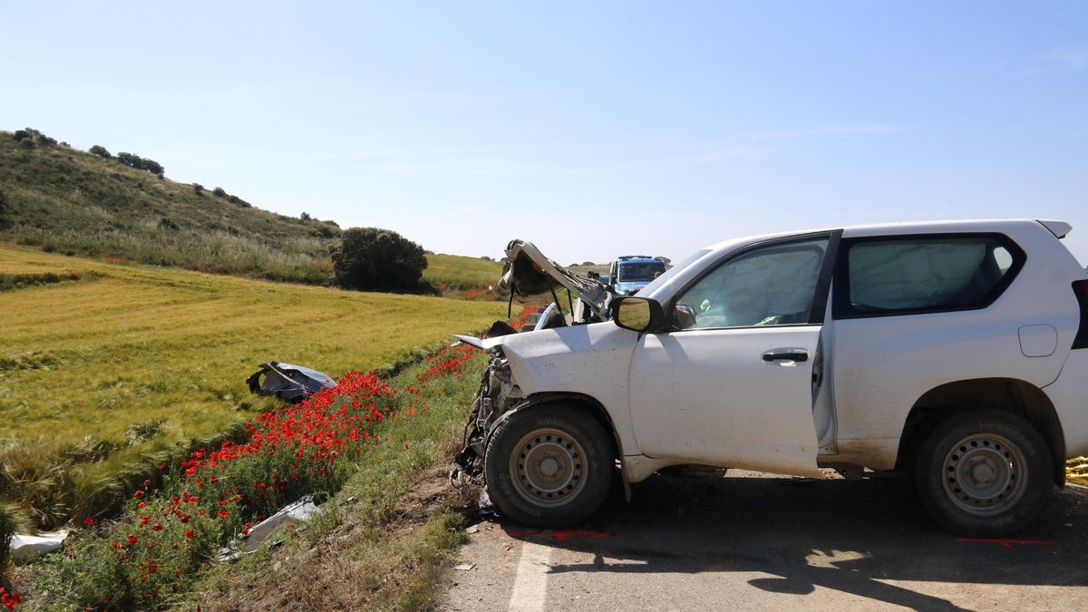 Así quedó el coche siniestrado