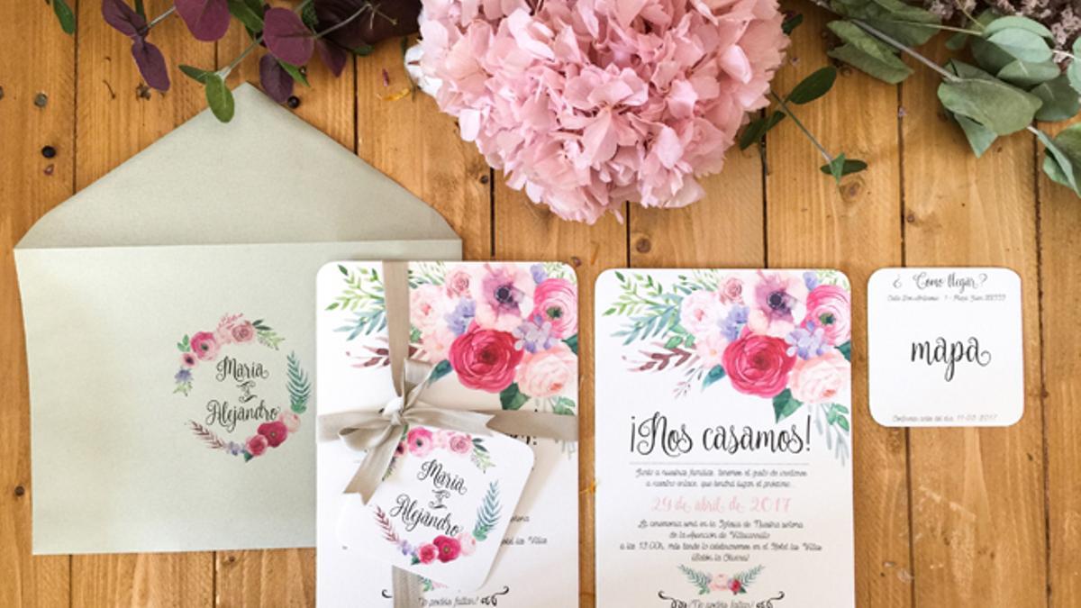 Invitaciones de boda: Made with Love by Noodles